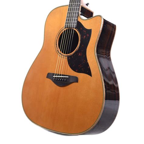 Yamaha A3r Vintage Natural Dreadnaught Cutaway Acoustic Electric