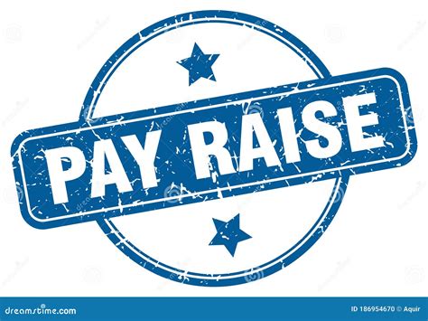 Pay Raise Stamp Pay Raise Round Vintage Grunge Label Stock Vector