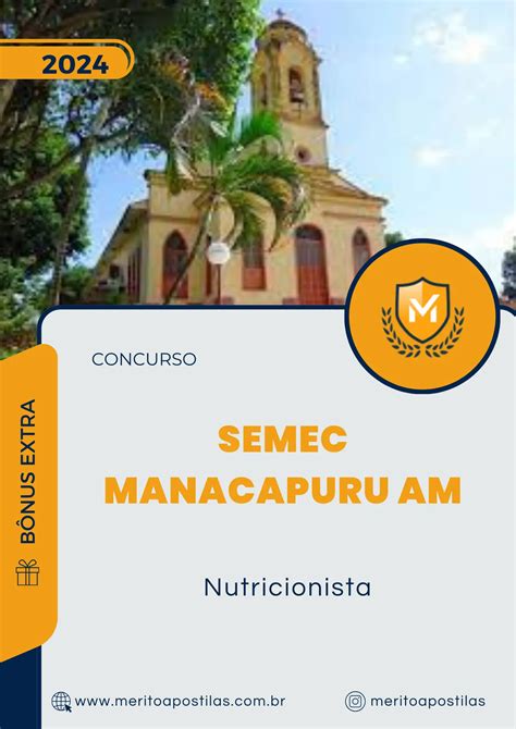 Apostila Nutricionista Concurso Semec 2024 Mérito Apostilas