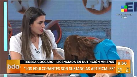 Una nutricionista argentina se desmaya y sufre un síncope en directo