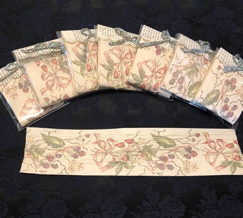 18 Inches Of Vintage Paper Ribbon Fall Berries Etsy