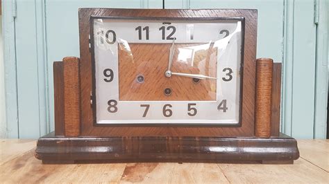 1930s Westminster Chimes Mantel Clock Chunky Art Deco Chiming Etsy Uk