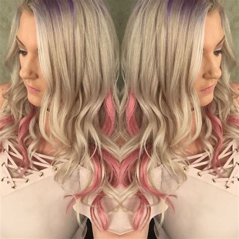 Rosey Pink Peekaboos Created By Custom Coloring Deux Luxe Clip In