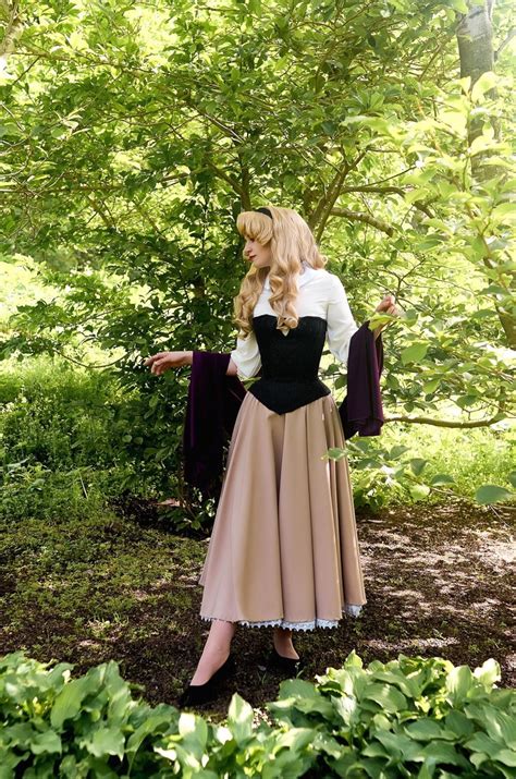 Princess Aurora Disney Dress Costume Cosplay Gown Womens Etsy