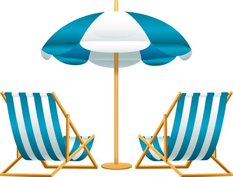 Beach Chair Umbrella Clip Art Beach Chairs And Umbrella Clipart Png