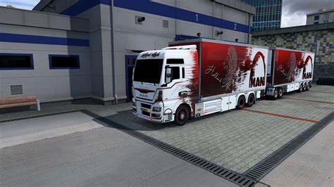 Ets Bdf Tandem Man Holland Skin V X Euro Truck Simulator