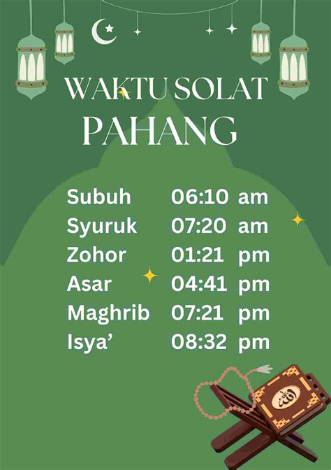 Waktu Solat Pahang-WAKTU SOLAT JAKIM