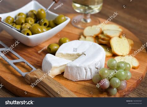 Triangle Shaped Piece Camembert Cheese Cut Stock Photo Edit Now