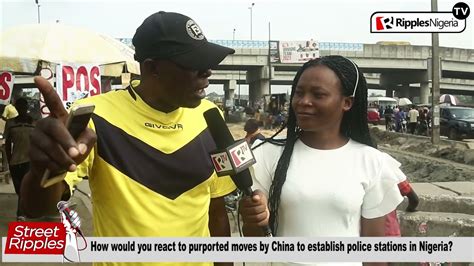 STREET RIPPLES How Would You React To Purported Moves By China To