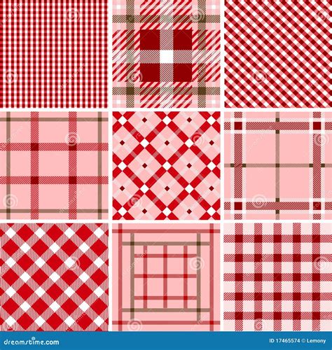 Set of plaid patterns stock vector. Illustration of brown - 17465574