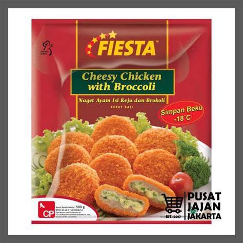 Jual Fiesta Nugget Cheesy Chicken With Broccoli 500 Gr Naget Ayam Isi