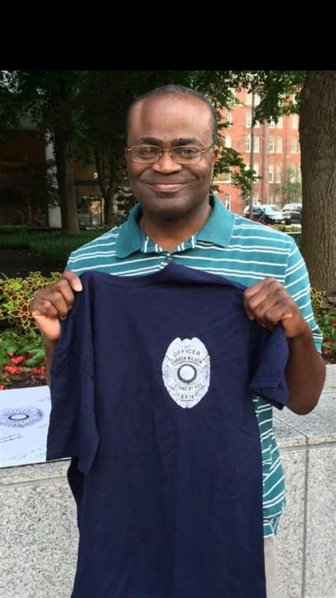 Martin Baker at Darren Wilson Support Protest | Black Guy on the Phone ...