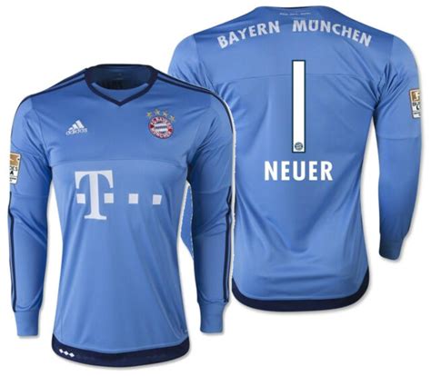 Adidas Manuel Neuer Bayern Munich Home Goalkeeper Jersey Ebay