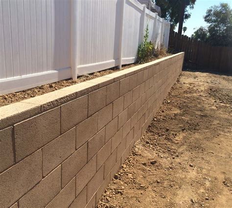 La Habra Cmu Retaining Wall Pacificland Constructors