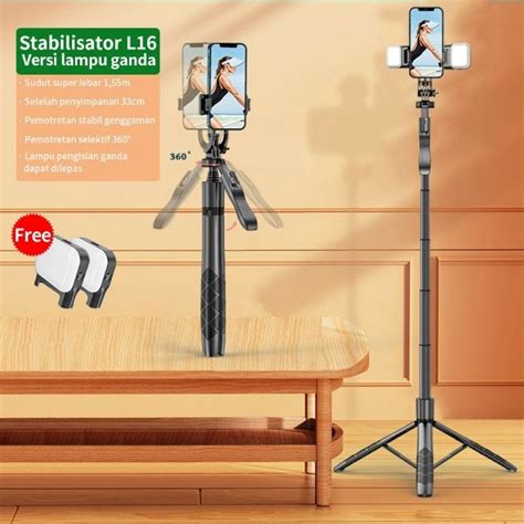 Jual TNW L16 Tripod Tongsis HP Bluetooth Selfie Stick Remote Kamera Go