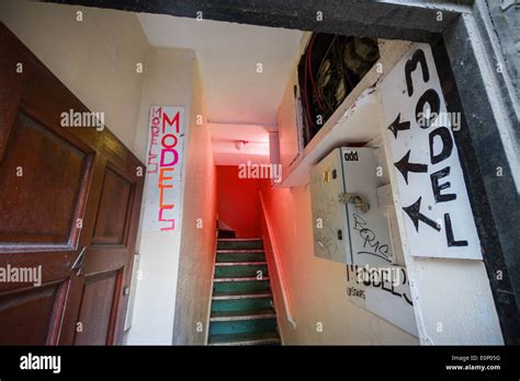 Entrance To Sex Workers Flat Or Brothel In London S Soho Stock Photo