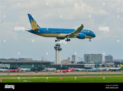 Saigon Vietnam Jun 28 2023 Vn A861 Vietnam Airlines Boeing 787 9