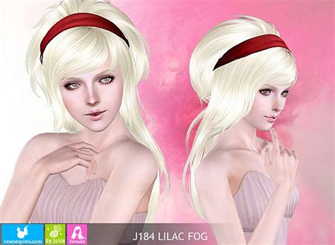 J184 Lilac Fog Hair By Newsea Sims 3 Hairs