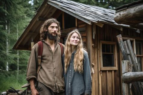 Premium Photo Shot Of A Young Couple Living Off The Grid