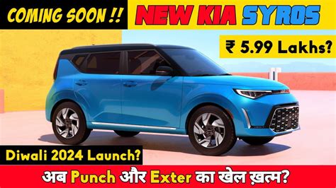 Punch Exter Kia Syros Compact Suv Car Launch