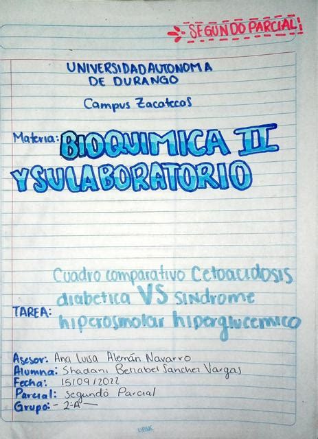 Cuadro Comparativo Cetoacidosis Diab Tica Vs S Ndrome Hiperosmolar