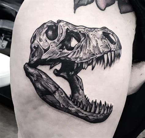 Trex Skull Dinosaur Tattoos Skull Tattoo T Rex Tattoo