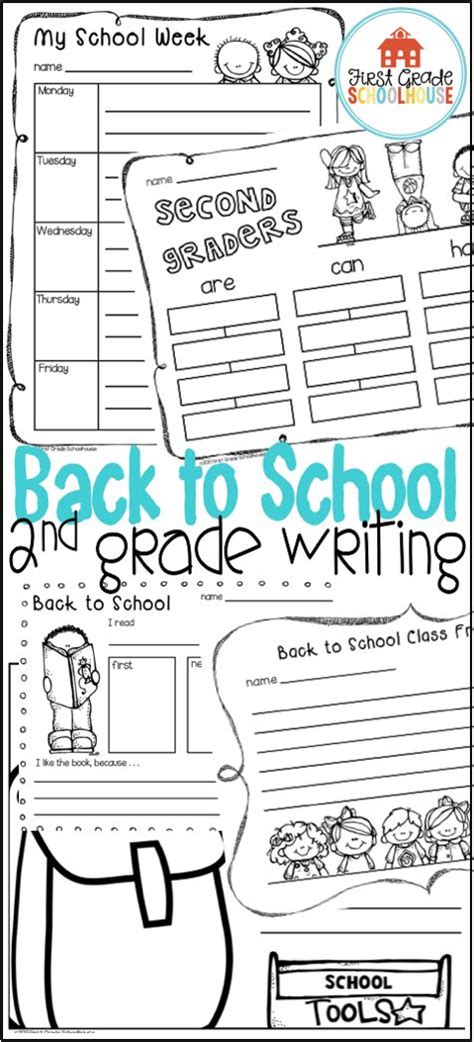 Back To School Writing Activities Second Grade 2nd Grade Writing