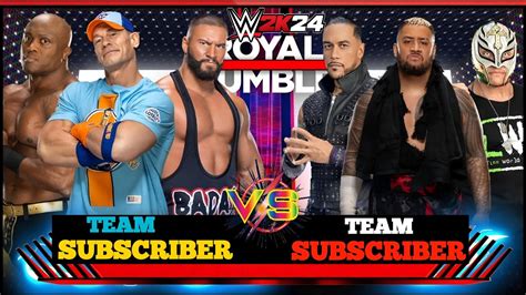 Wwe K Subscriber Premier League Final Last Match Team John Cena Vs