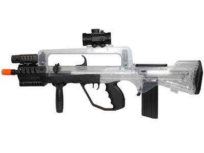 Famas Tactical Spring Airsoft Rifle, Clear | Pyramyd Air