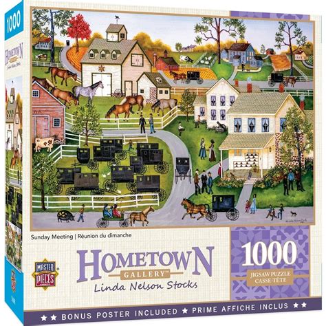 MasterPieces Hometown Gallery Sunday Meeting 1000 Piece Puzzle Michaels