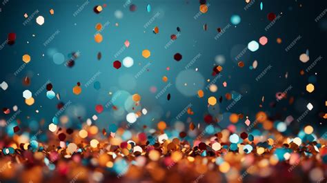 Premium Photo Colorful Confetti Background