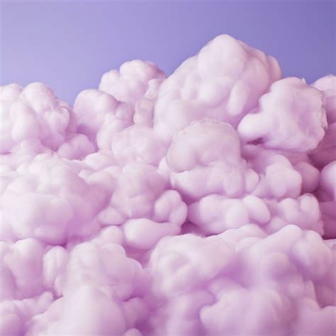 A cotton candy purple background with fluffy clouds 30699473 Stock ...