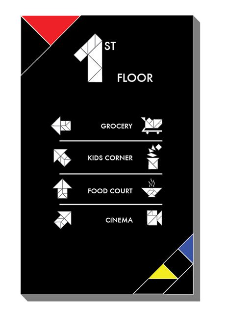 Tangram Mall Way-Finding System | Behance