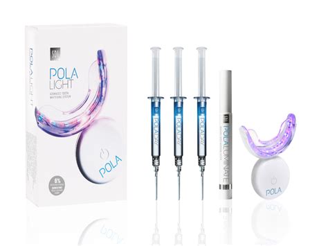 POLA LIGHT LED Whitening System 3x 3g 6% Syringes - Smiles By Natasha