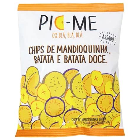 Chips Assados Pic Me Mandioquinha Batata E Batata Doce G