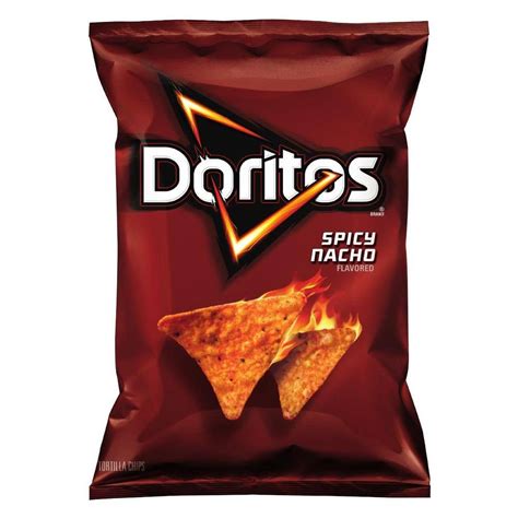 Doritos 2.75 oz. Spicy Nacho Cheese Tortilla Chips 147389 - The Home Depot