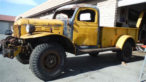 1947 Dodge Wdx Power Wagon 4x4 1 Ton Pickup Wwinch Classic Dodge