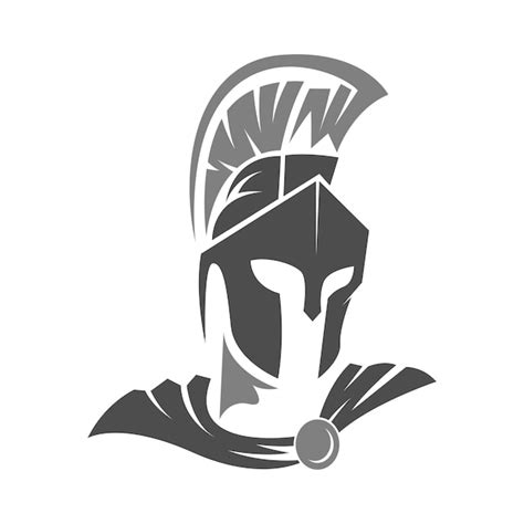 Diseño de icono de logotipo de gladiador Vector Premium