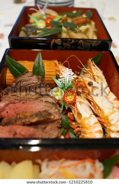 Osechi Box Japanese Traditional Dish New Stock Photo 1210225810 ...