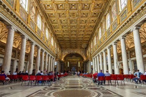 Roma Italia Octubre Interiores De Santa Maria Maggiore Basilica