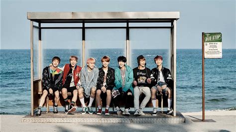 Bangtan Boys Are Sitting In Ocean Background Hd Bts Wallpapers Hd