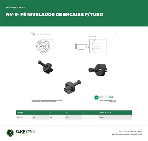 P Nivelador De Encaixe Para Tubo Bakelitsul