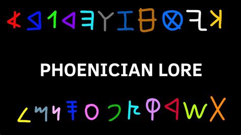 Phoenician Lore Aleph Taw YouTube