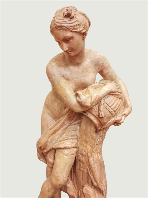 Antique Sculpture Of A Half Naked Woman Stock Image Image Of Statue Ancient