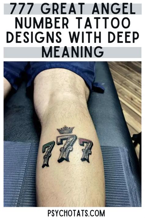 777 Tattoo Meaning And Design Understanding The Symbolism Behind One Of The Most Popular Tattoos