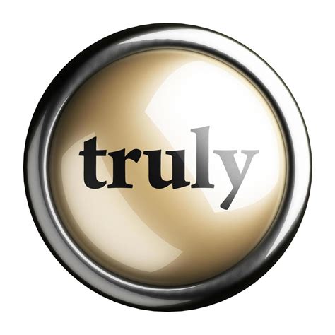 Truly Word On Isolated Button 6362945 Stock Photo At Vecteezy