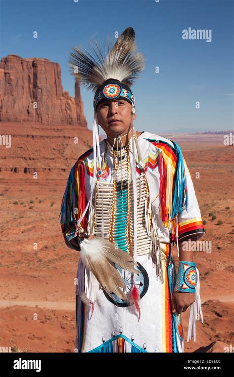 Navajo Man in traditional dress, Monument Valley Navajo Tribal park, Utah, USA Stock Photo - Alamy