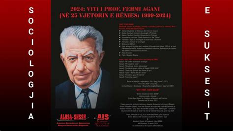 Prof Fehmi AGANI Në 25 vjetorin e rënies 1999 2024 Sociologjia e