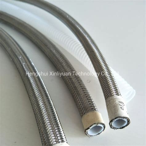 3 4 Inch Smooth Bore PTFE Convoluted Stainless Steel Braided Hose