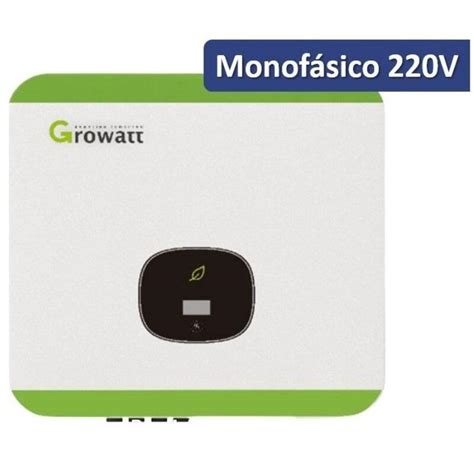 Inversor Solar Growatt Min10000tl X 10kw Monofásico 220v A Partir De R 7 468 90